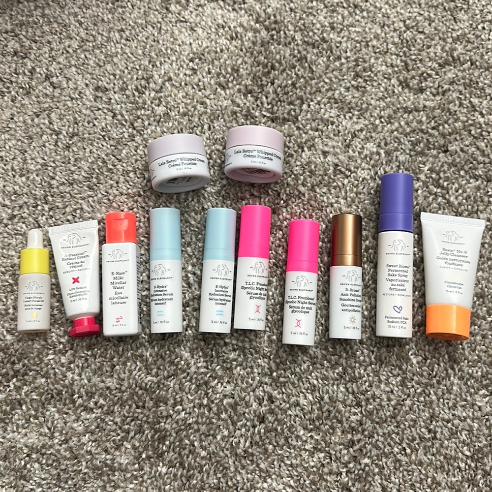 12 piece Drunk Elephant sample set